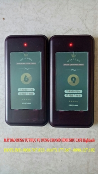 Bán máy báo rung lấy thức ăn nước uống cho nhà hàng - cafe mô hình như café HIGHLANDS