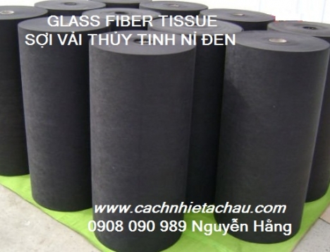 Vải sợi thuỷ tinh màu đen giảm tiếng ồn, chống nấm mốc. Gía rẻ