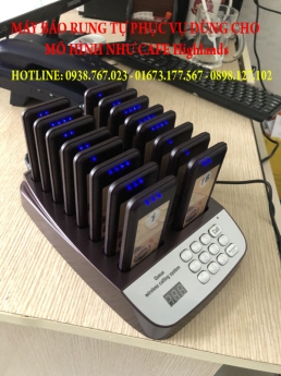 Bán máy báo rung lấy thức ăn nước uống cho nhà hàng - cafe mô hình như café HIGHLANDS