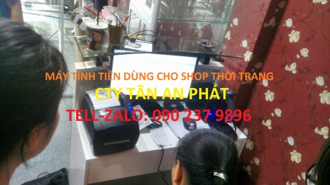 Bộ máy tính tiền dùng cho shop giày dép tại quận 5
