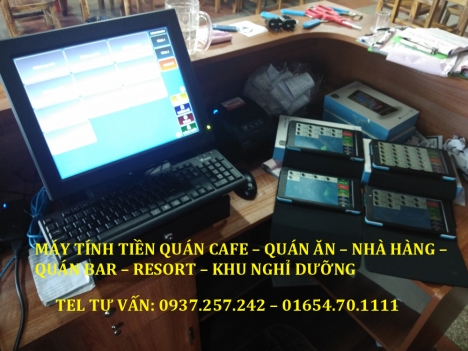 Bán trọn bộ máy tính tiền cho quán nhậu, quán ăn tại Rạch Giá, Hà Tiên
