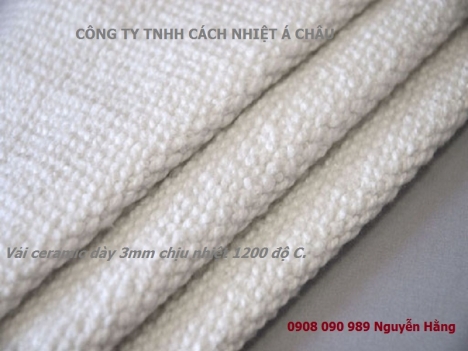 Vải ceramic chịu nhiệt cao, chống sốc nhiệt. Gía rẻ