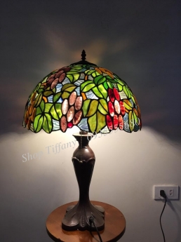 Đèn Bàn Tiffany Họa Tiết Nho