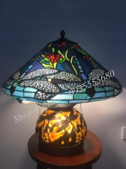 Đèn Nấm Tiffany Họa Tiết Chuồn Chuồn