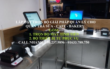 Máy tính tiền chuyên dùng cho quán trà sữa tại Đồng Nai