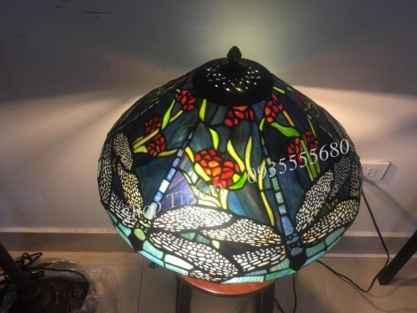 Đèn Nấm Tiffany Họa Tiết Chuồn Chuồn