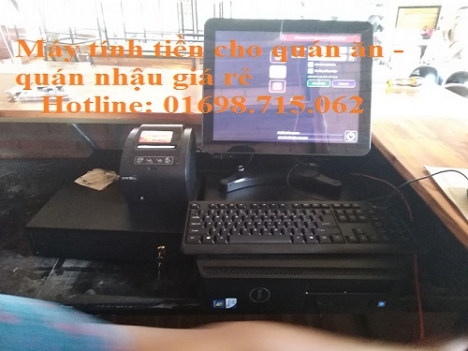 Máy tính tiền trọn bộ cho quán ăn, nhà hàng tại Kiên Giang 