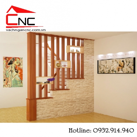 Xu hướng trang trí cầu thang, phòng khách bằng lam gỗ cnc 2018