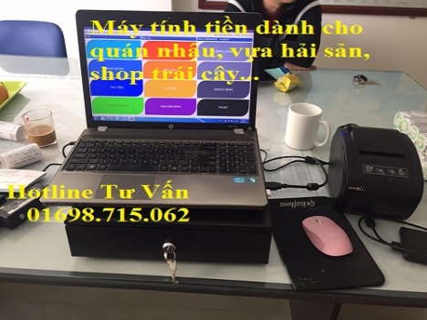 Lắp đặt trọn bộ máy tính tiền cho shop hoa tại rạch giá - kiên giang 