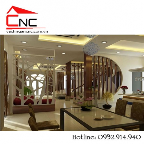 Xu hướng trang trí cầu thang, phòng khách bằng lam gỗ cnc 2018