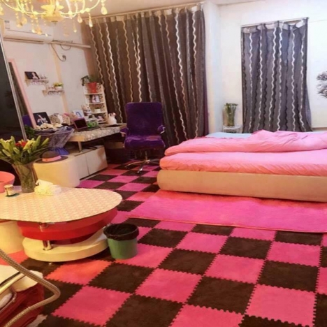 Thảm lông trải sàn- Thảm lông xốp Hàn Quốc ghép