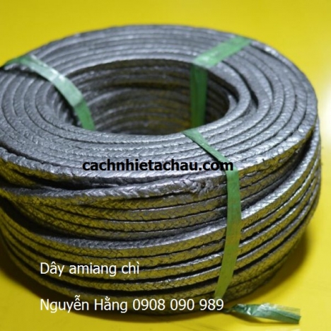 Dây amiang chì vuông chịu nhiệt độ và áp suất cao. Gía rẻ