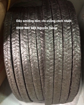 Dây amiang chì vuông chịu nhiệt độ và áp suất cao. Gía rẻ