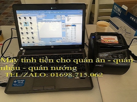 Trọn bộ máy tính tiền giá rẻ cho quán nhậu - quán ăn tại Quận Thủ Đức 