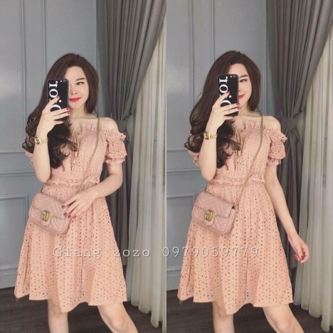 Đầm bẹt vai tiểu thư