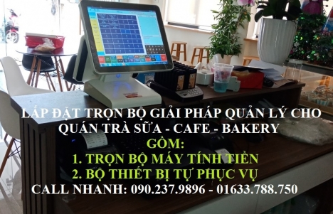 Bán máy tính tiền cho quán trà sữa Tp Thủ Dầu Một