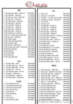 Dịch vụ nấu ăn Ánh Hồng