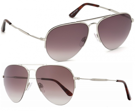 Kính mát phi công Balenciaga BA 0125 16T shiny palladium cho cả nam và nữ