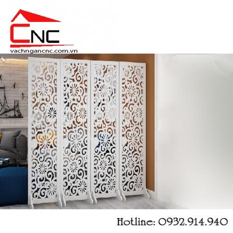 Những tấm vách bình phong cnc bằng gỗ và nhựa đẹp