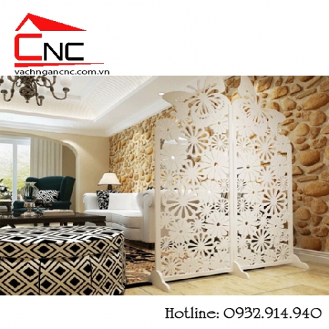 Vách ngăn giá rẻ, tấm vách ngăn hoa văn cắt cnc gỗ tại hcm