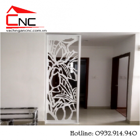 Vách ngăn giá rẻ, tấm vách ngăn hoa văn cắt cnc gỗ tại hcm