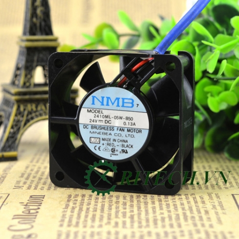 Quạt DC 3 dây NMB 2410ML-05W-B50 24V kích thước 60x60x25mm giá rẻ
