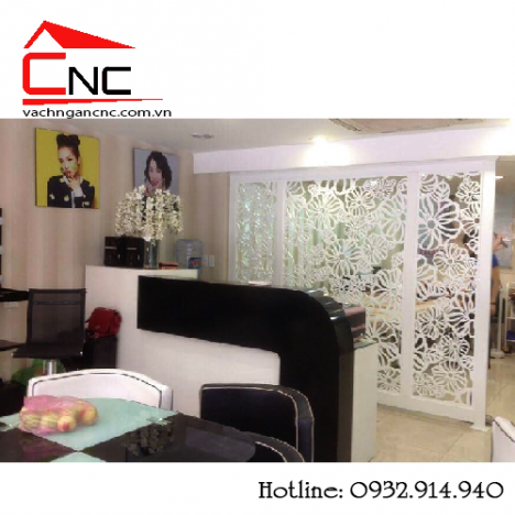Vách ngăn giá rẻ, tấm vách ngăn hoa văn cắt cnc gỗ tại hcm