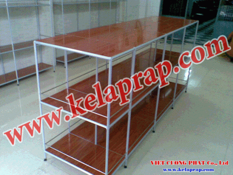 Kệ trưng bày sản phẩm tháo ráp không gắn ốc vít sơn tĩnh điện VCPhát