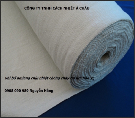 Vải Amiang cách âm, chống cháy. Gía rẻ