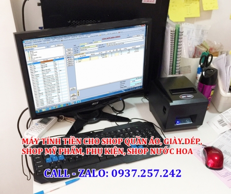 Bán máy tính tiền cho shop quần áo, giày dép tại Tây Ninh, Bình Phước