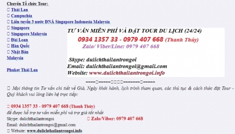 Tour Thái Lan 5 ngày 4 đêm. Trọn gói 5.300.000đ/khách