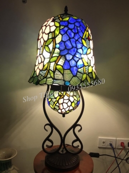 Đèn Bàn Tiffany Họa Tiết Hoa Đậu