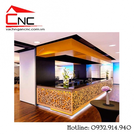 Vách ngăn hoa văn - vách gỗ trang trí cnc đẹp nội thất 2018