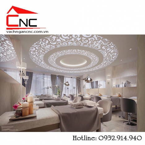 Vách ngăn hoa văn - vách gỗ trang trí cnc đẹp nội thất 2018