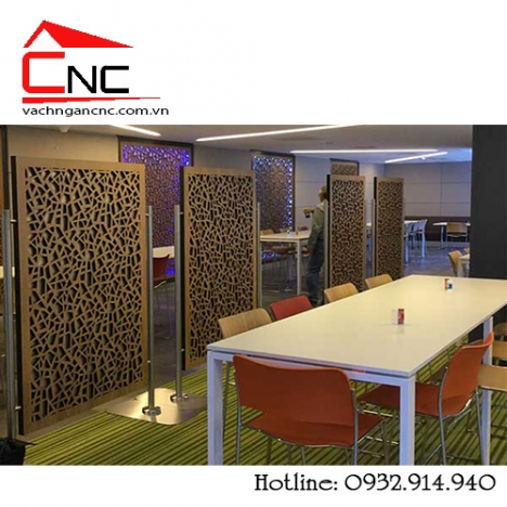Vách ngăn hoa văn - vách gỗ trang trí cnc đẹp nội thất 2018