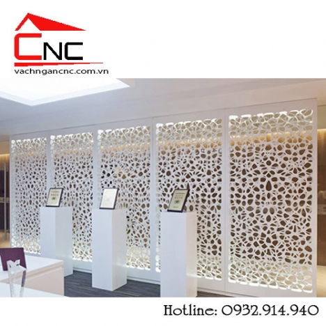 Vách ngăn hoa văn - vách gỗ trang trí cnc đẹp nội thất 2018