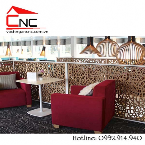 Vách ngăn hoa văn - vách gỗ trang trí cnc đẹp nội thất 2018