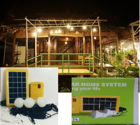 Đèn Led Chiếu Sáng Trang Trí 03 Bóng Năng Lượng Mặt Trời