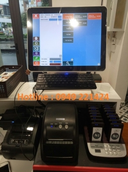 Bán máy tính tiền cảm ứng cho trà sữa tại Long An