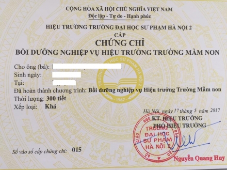 THÔNG BÁO TUYỂN SINH LỚP BỒI DƯỠNG NGHIỆP VỤ QUẢN LÝ GIÁO DỤC