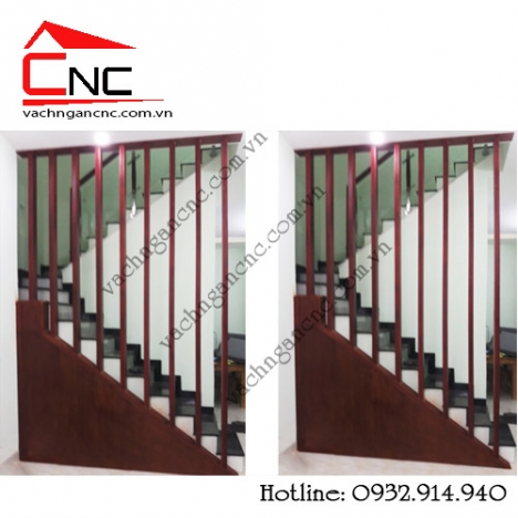 Vách ngăn cầu thang bằng gỗ, vách ngăn nhà đẹp