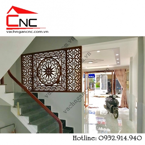 Vách ngăn cầu thang bằng gỗ, vách ngăn nhà đẹp