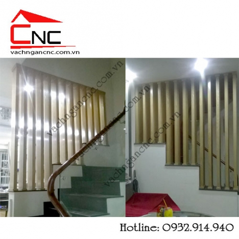 Vách ngăn cầu thang bằng gỗ, vách ngăn nhà đẹp