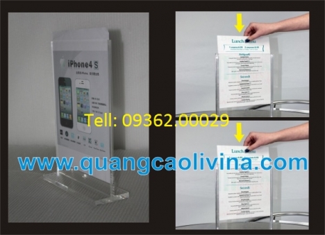 Giảm giá các loại kệ menu tại Hà nội