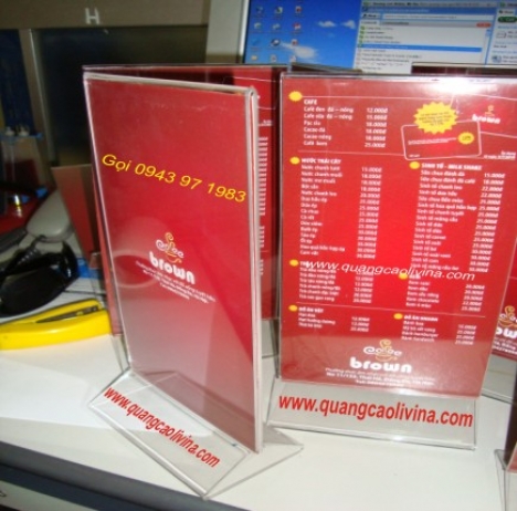 Giảm giá các loại kệ menu tại Hà nội