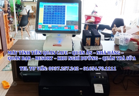 Bán máy tính tiền All in one cho quán trà sữa tại Cao Lãnh