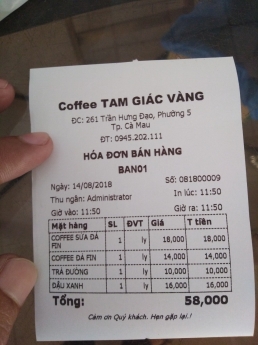 trọn bộ thiết bị tính tiền cho quán cafe tại Đà nẵng- Huế- quảng nam