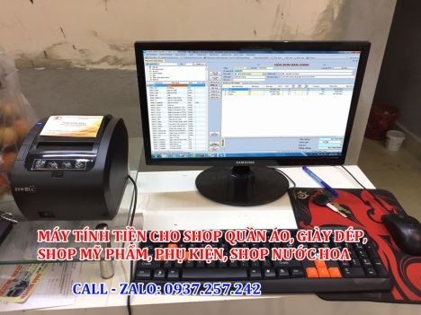 Bán máy tính tiền cho shop quần áo, giày dép tại Cao Lãnh