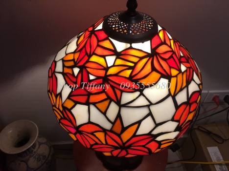 Đèn Bàn Tiffany 12 inch Họa tiết Hoa Lá