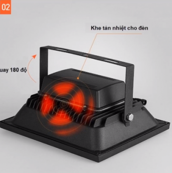 ĐÈN PHA LED NĂNG LƯỢNG MẶT TRỜI 50W ĐẸP CHÍNH HÃNG